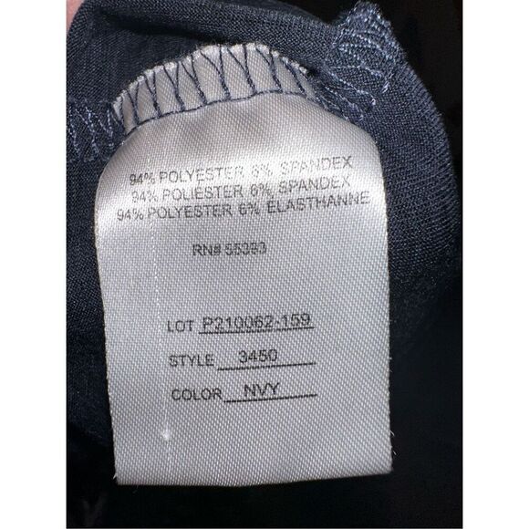 Short Par 4 Pullover women XL Performance Golf 1/4 Zip Stretch XL Navy Blue - Picture 6 of 6